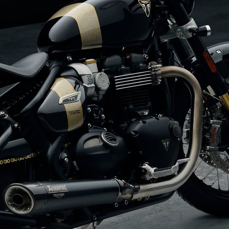 New Bonneville Bobber TFC Exclusive Triumph Factory Custom Motorcycle For the Ride